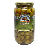 Оливки з перцем Bravo Aceitunas rellenas de pimiento, 1000 г