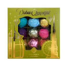 Асорті дубайських цукерок LUX CHOCO GREEN (9 смаків), 340г