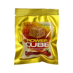 Батончик протеїновий Tasty Jar Горіхово-журавлиновий (молочний протеїн) 20г POWER CUBE