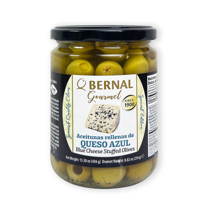 Оливки фаршированные голубым сыром Bernal 436 г