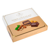 Дубайські цукерки LUX CHOCO Квадрат з фундуковою начинкою 175г