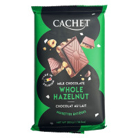 Шоколад молочний з фундуком Бельгія CACHET 300г