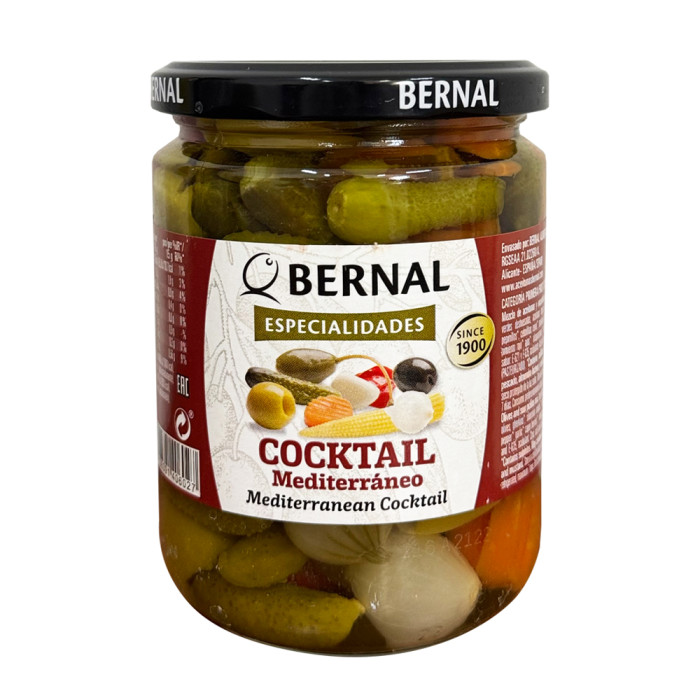 Оливки коктейль середземноморський Cocktail Bernal 436г