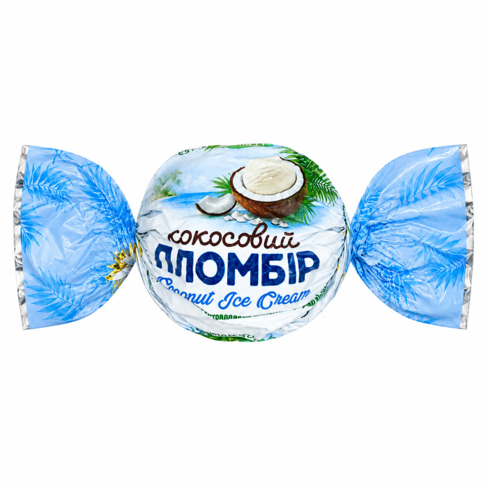 Цукерки Кокосовий Пломбір в глазурі Amanti 1 кг