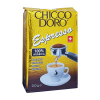 Кофе молотый Chicco D'oro Espresso 250г, 100% Arabica Швейцария