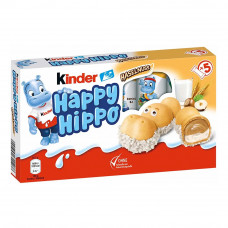 Печиво Kinder Happy Hippo з горіховою начинкою 5х20,7 г