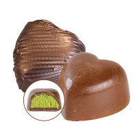 Дубайські цукерки серце з фісташковою начинкою та катаїфі LUX CHOCO