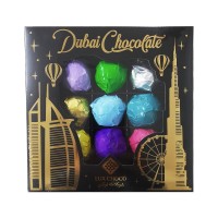 Асорті дубайських цукерок LUX CHOCO BROWN (9 смаків), 340г