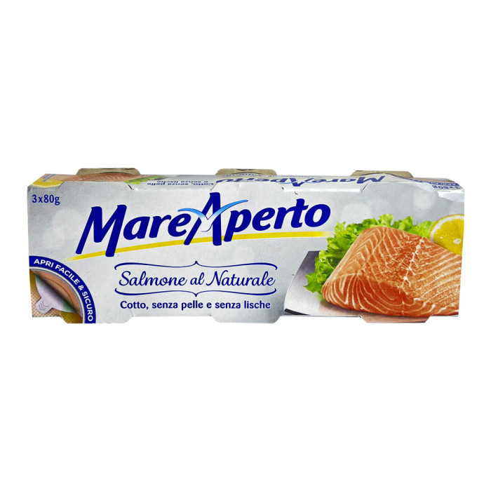 Филе лосося в собственном соке Mare Aperto Natural 80 г Италия