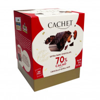 Цукерки шоколадні Minis Red 70% CACHET 185 г