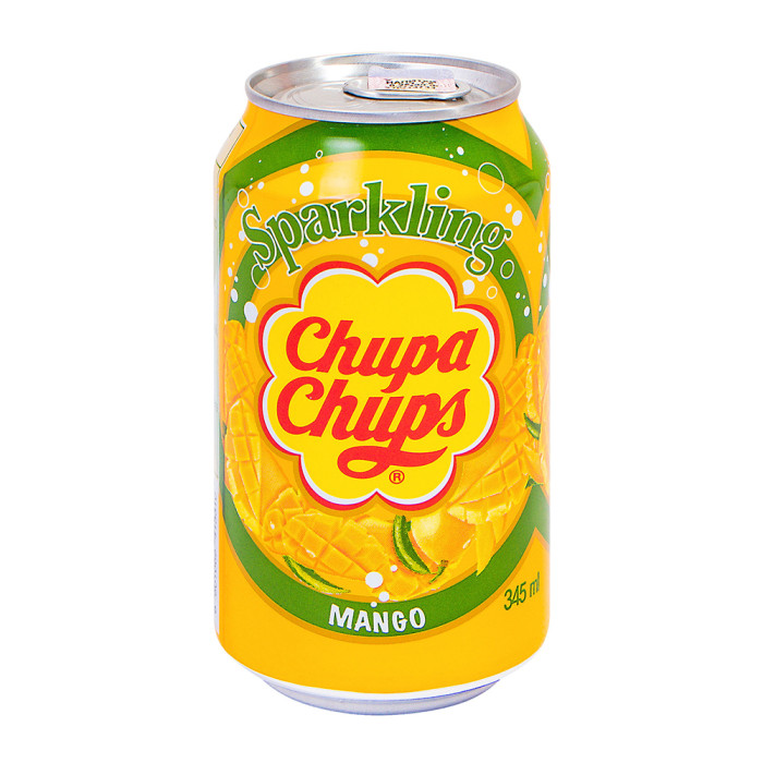 Напій Sparkling Mango Манго з/б Корея Chupa Chups 345 мл