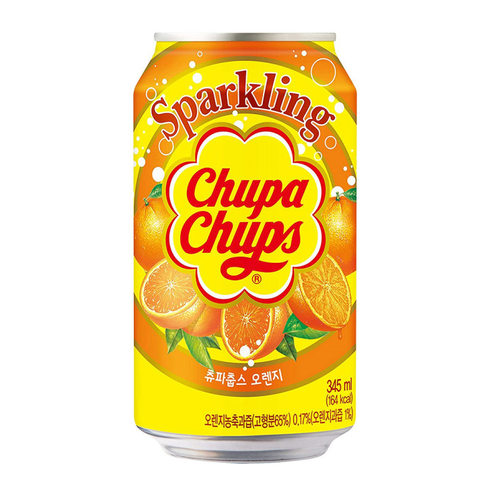 Напій Sparkling Orange Апельсин з/б Корея Chupa Chups 345 мл