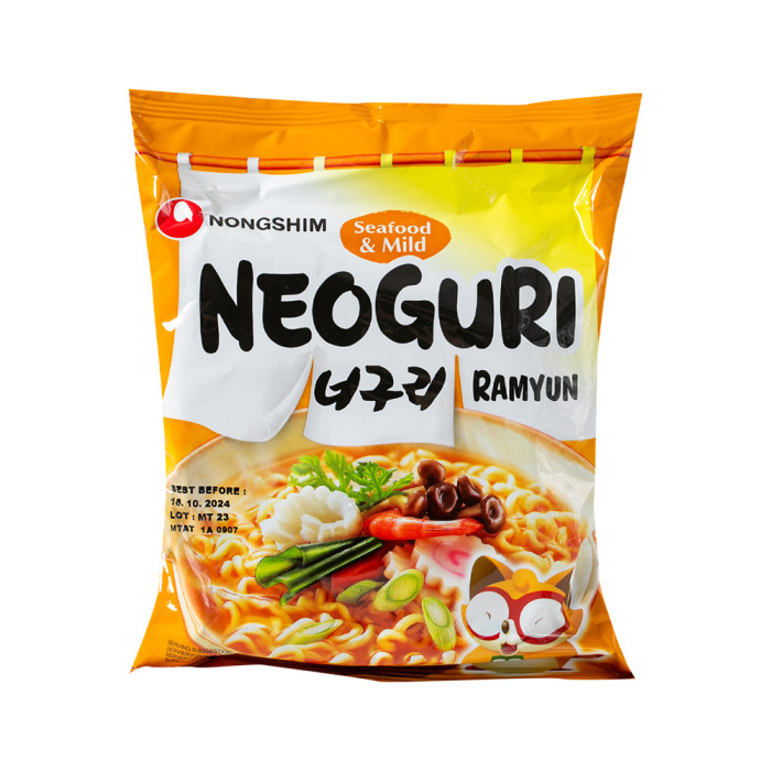 Рамен Корейський смак Морепродуктів Неогурі середньо гострий Nongshim 120 г