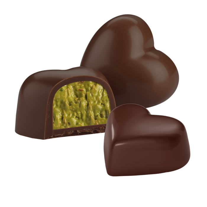 Дубайські цукерки LUX CHOCO Серце з фісташковим кремом 205г