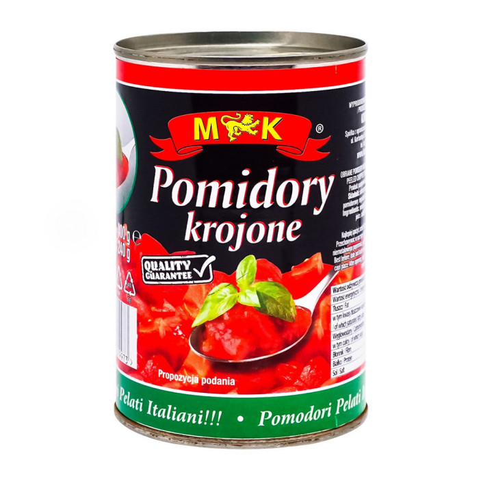 Помідори різані M&K pomidory krojone у власному соку 400 г 