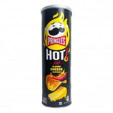 Чіпси Pringles Flame Extra Hot Cheese & Chilli Flavour HOT 160 г