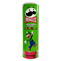 Чипсы Pringles Sour Cream & Onion Сметана-лук SUPER MARIO 185 г