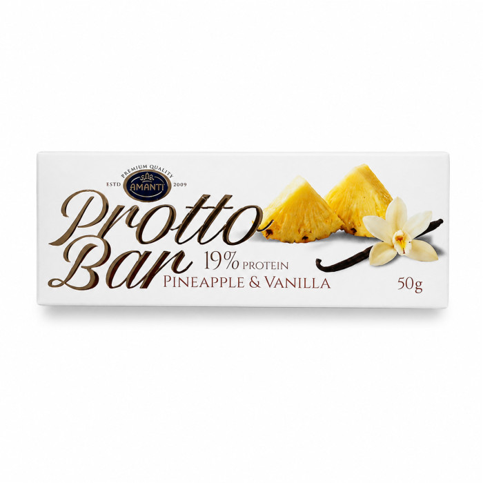 Протеїновий батончик Protto Bar Pineapple & Vanilla Amanti, 50 г