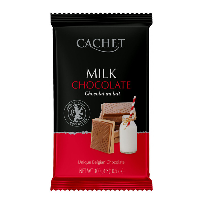 Шоколад молочний 32% какао Бельгія CACHET 300г