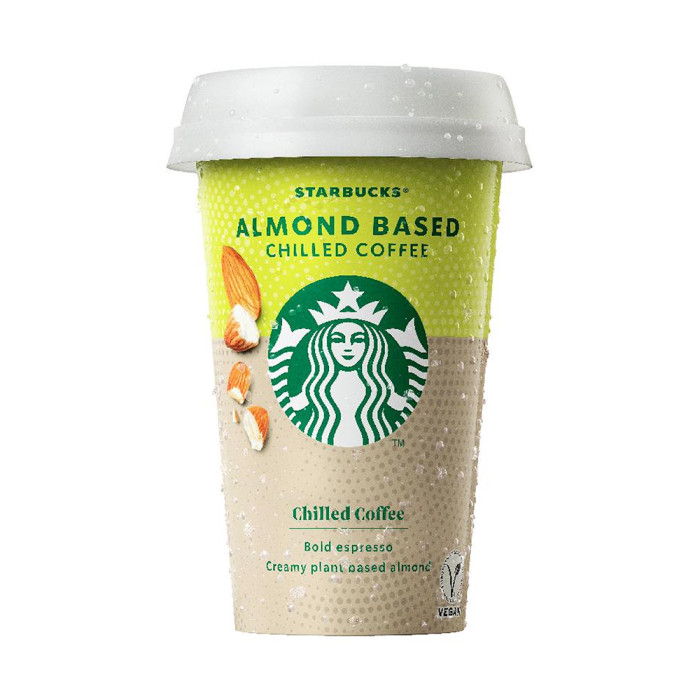 Холодный кофе Starbucks Almond Based Iced Coffee на основе миндального молока 220 мл
