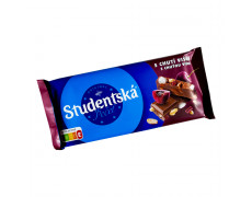 Шоколад молочний з вишнею та горіхами STUDENTSKA 170 г