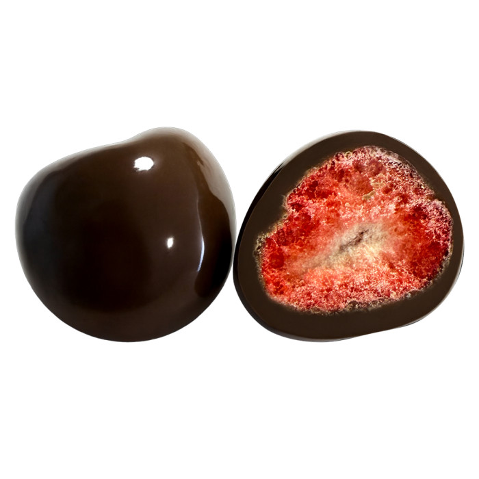 Драже Полуниця сублімована в молочному шоколаді LUX CHOCO