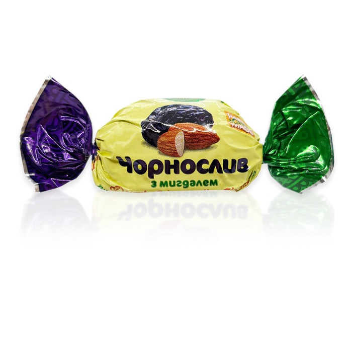 Цукерки Чорнослив з мигдалем в глазурі Amanti 1 кг