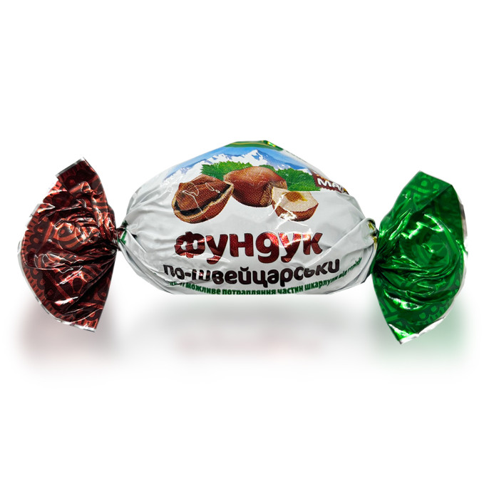 Конфеты Фундук по-швейцарски в глазури Amanti 1 кг