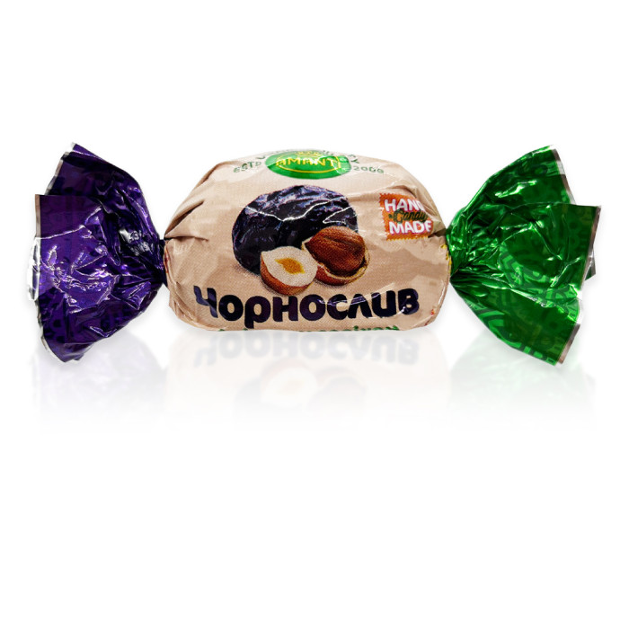 Цукерки Чорнослив з фундуком в глазурі Amanti 1 кг