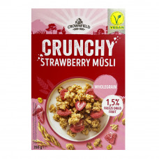 Кранчі (хрусткі мюсли) Crunchy Crownfield з полуницею 350 г