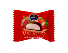 Цукерки VELATTO зі смаком полуниці Amanti 1кг